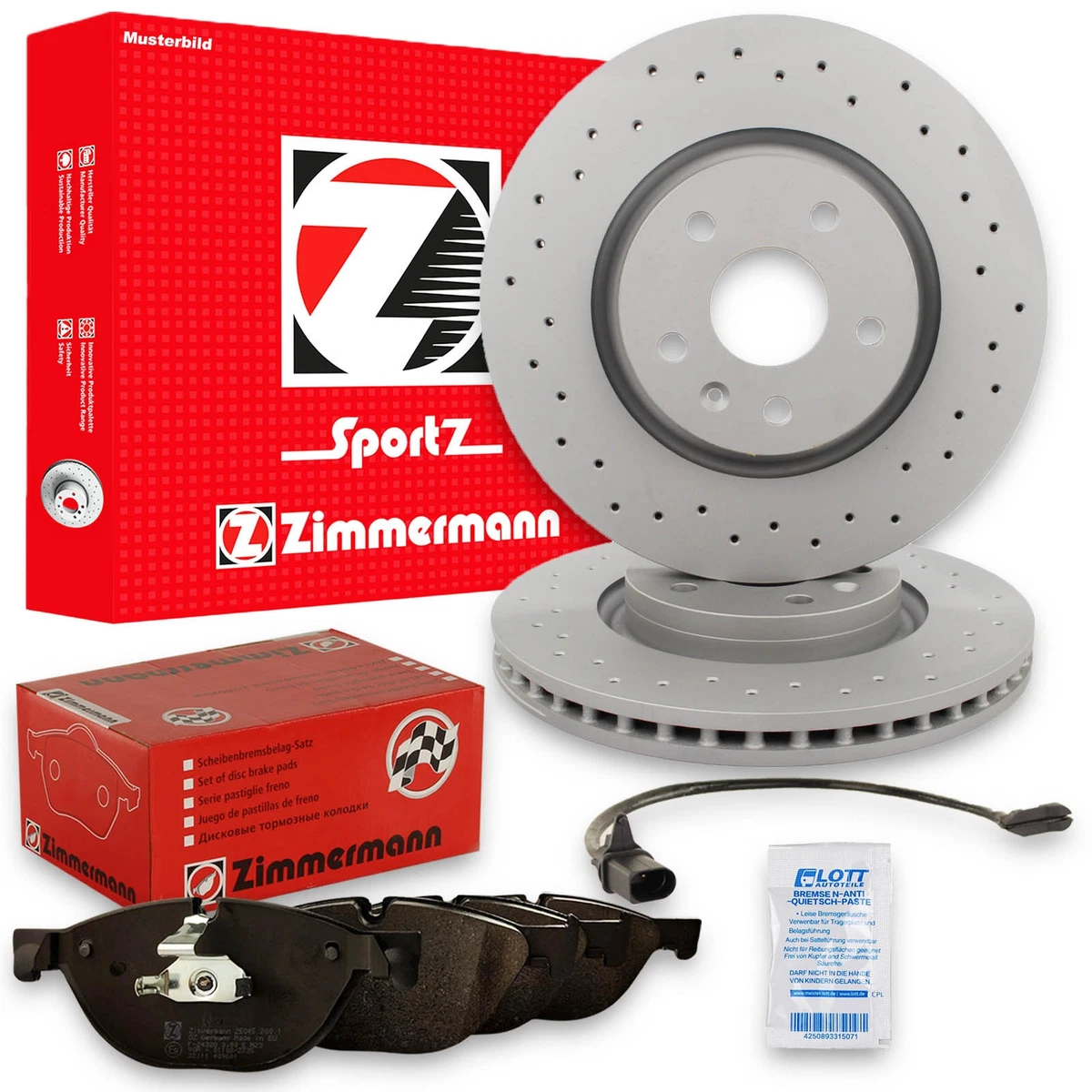 Гальмівні колодки та диски Zimmermann для BMW 8 Cabriolet (G14, F91) Гальмівні колодки та диски Zimmermann для BMW 8 Cabriolet (G14, F91)